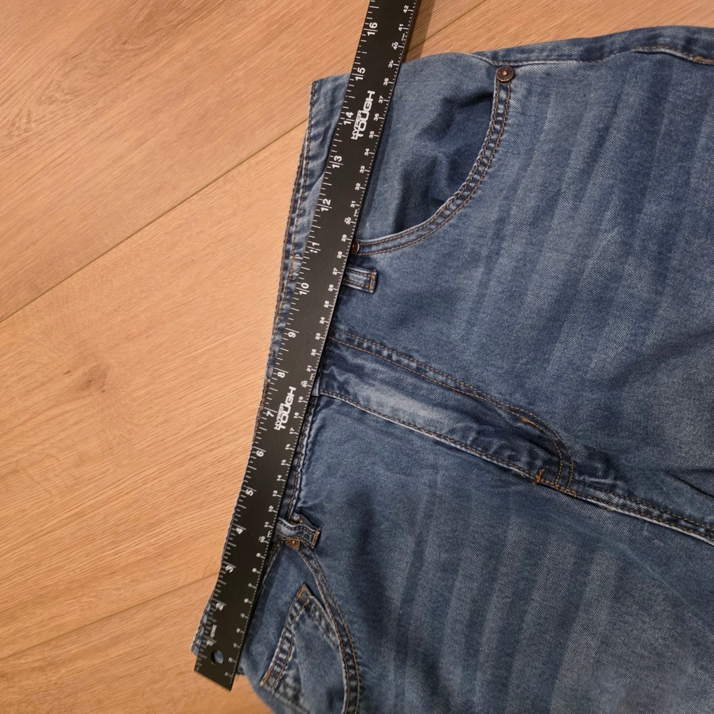 OAT New York Women Wide Leg Lyocell Denim Jeans Medium Wash Size 10/30 90s Style - Picture 4 of 10